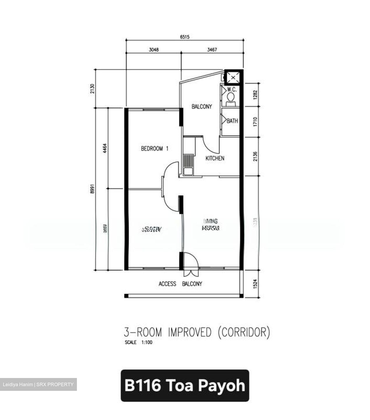 Blk 116 Toa Payoh View (Toa Payoh), HDB 3 Rooms #573983251